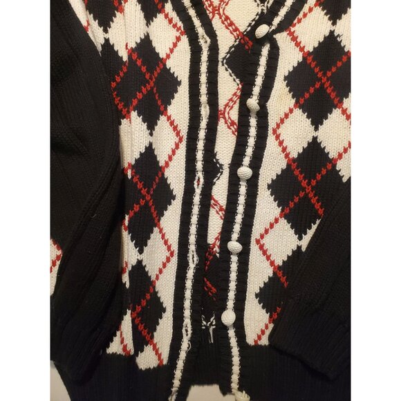 IZOD Vintage Argyle Sweater, women,s Small, 100% Cotton - Picture 5 of 11